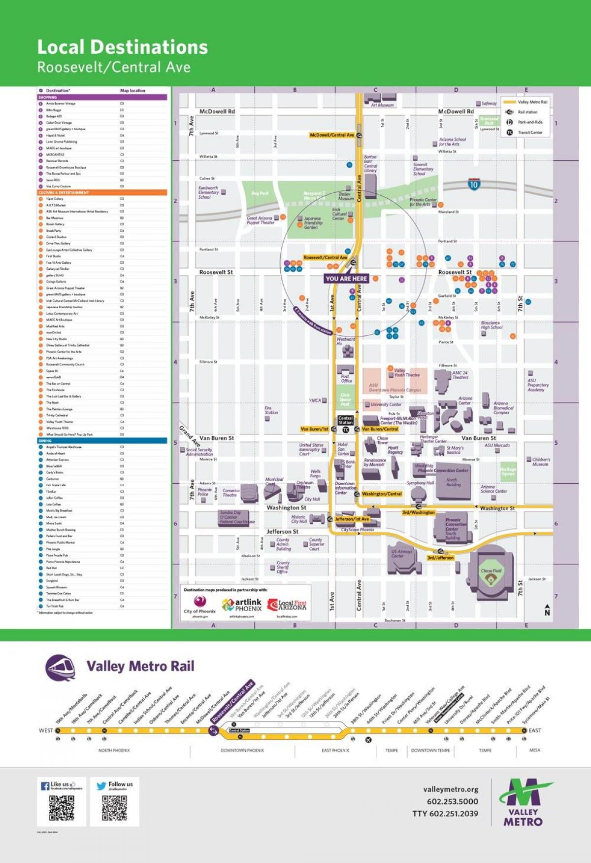 Dolina metro železnica zemljevid