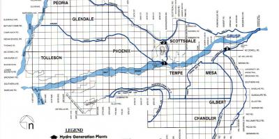 Phoenix kanal sistema zemljevid